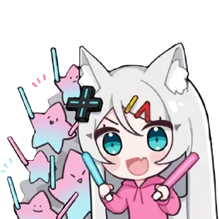 😍 emoji Мизуки @nyasticks Telegram sticker 9 of 17
