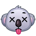 😵 emoji Koala Emoji @TgSticker Telegram sticker 7 of 24