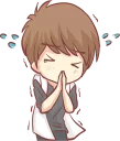 🙏 emoji Centilia's boyfriend : Raei :: @line_stickers Telegram sticker 23 of 40