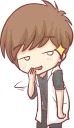 😏 emoji Centilia's boyfriend : Raei :: @line_stickers Telegram sticker 24 of 40