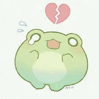💔 emoji 🌟F R O G🌟 Telegram sticker 8 of 14