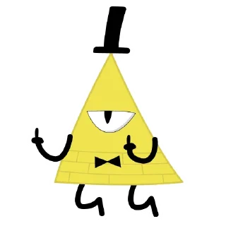 Sticker from Bill Cipher