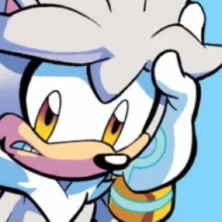 😬 emoji Silver the hedgehog by @sonic_the_hednehog Telegram sticker 17 of 77
