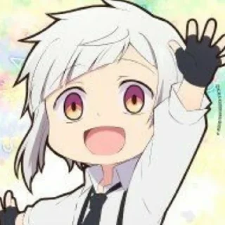 🤍 emoji Nakajima Atsushi Telegram sticker 9 of 15