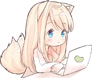 ❤️ emoji Nekomimi-Mia @anime_Stickerr Telegram sticker 5 of 28