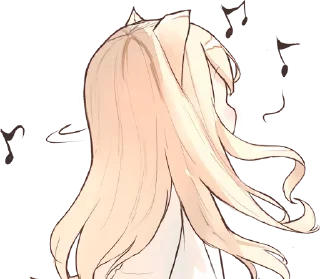 ❤️ emoji Nekomimi-Mia @anime_Stickerr Telegram sticker 7 of 28