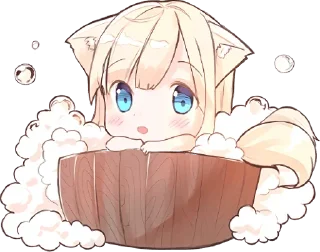 ❤️ emoji Nekomimi-Mia @anime_Stickerr Telegram sticker 4 of 28