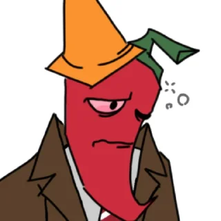 🌶 emoji Зомби-перец(Пэппер)🌶🔥⟬by @Mafon4eeek ⟭ Telegram sticker 23 of 53