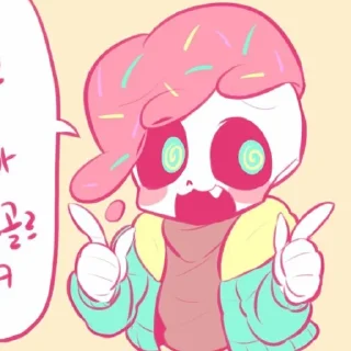 Sticker from Candy sans | @ish_crim