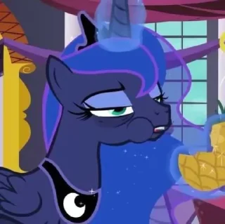 😒 emoji Luna | @MyLittlePony_bots Telegram sticker 13 of 90