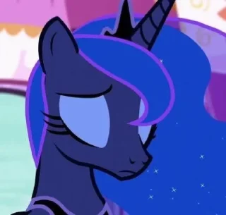 😭 emoji Luna | @MyLittlePony_bots Telegram sticker 6 of 90
