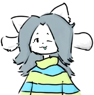 🌟 emoji Temmie! )[by Dunya_Oficial] Telegram sticker 15 of 15