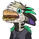 🍔 emoji Antonia the Dragon Telegram sticker 15 of 83