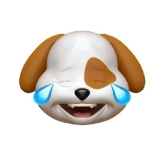🤣 emoji cute dog🎀 Telegram sticker 14 of 14