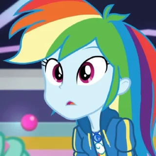 🥺 emoji rainbow dash Telegram sticker 10 of 50