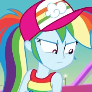 😒 emoji rainbow dash Telegram sticker 16 of 50
