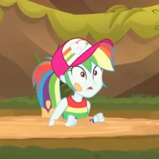 😨 emoji rainbow dash Telegram sticker 19 of 50