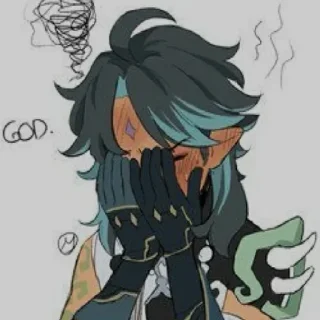 😳 emoji Сяо Telegram sticker 18 of 30