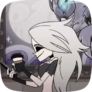 🐺 emoji БОЛЬШЕ ⇨ @CLOOBHUB ЛУНА АДСКИЙ БОСС LOONA HELLUVA Telegram sticker 22 of 39