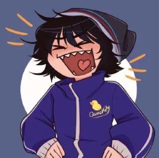 😆 emoji Quackity my beloved💛 Telegram sticker 20 of 108