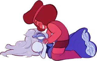 🌟 emoji Рубин и Сапфир, Вселенная Стив Telegram sticker 23 of 38