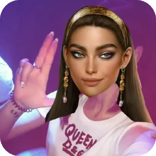 👍 emoji культ олечки💋💋🎀🎀💞🎀💓🎀 Telegram sticker 18 of 23
