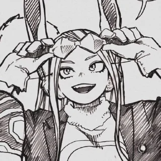 🐇 emoji Mirko & Hawks BNHA Telegram sticker 9 of 64