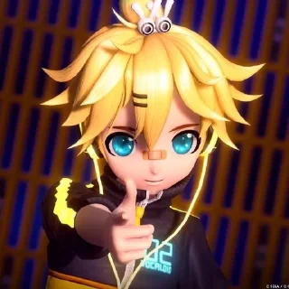 🍋 emoji Kagamine Len by @vanpirewr Telegram sticker 7 of 11