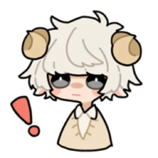 Sticker from Sheep of boy @nyakwii