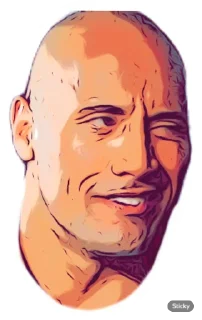 😉 emoji The Rock Telegram sticker 22 of 22