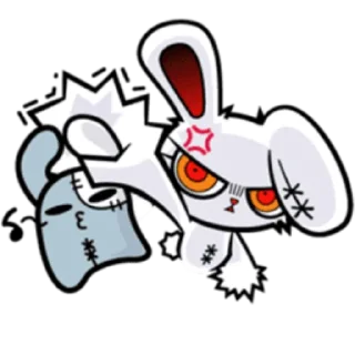 🎶 emoji Bloody Bunny Telegram sticker 24 of 40
