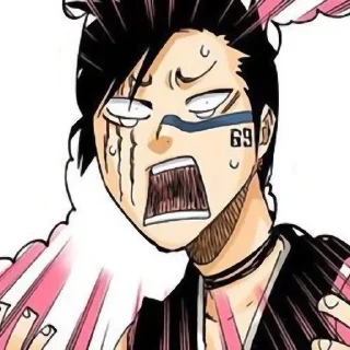 😭 emoji Hisagi (@stikerybleach) Telegram sticker 16 of 27