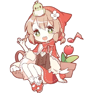 Sticker from Шапочка и Волчёнок @Nyasticks