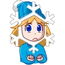 🤷‍♀️ emoji Snowflake Telegram sticker 22 of 27