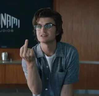 🖕 emoji steve harrington Telegram sticker 14 of 55