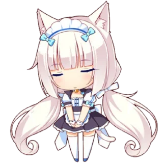 😌 emoji Nekopara Telegram sticker 17 of 82