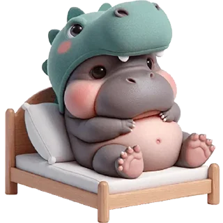 🫠 emoji Бегемотики: @Pea4_stickerbot Telegram sticker 16 of 32