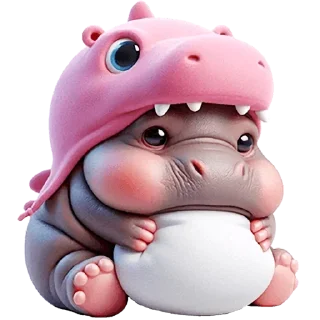 🥺 emoji Бегемотики: @Pea4_stickerbot Telegram sticker 24 of 32