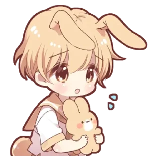 🌟 emoji Милый зайчик - @tg_sticks Telegram sticker 22 of 26