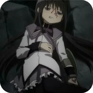 🤕 emoji Homura Akemi 🕸️ @MadokaMagicaDailyConfession Telegram sticker 8 of 120
