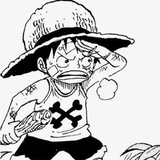 😡 emoji Luffy @anime_sticks Telegram sticker 23 of 30