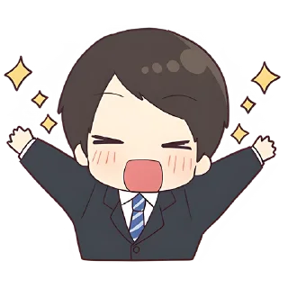 🥳 emoji Деловой-кун @nyasticks Telegram sticker 5 of 41