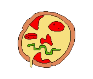😁 emoji 🍕Pizzaface @pizzza_tower Telegram sticker 8 of 15