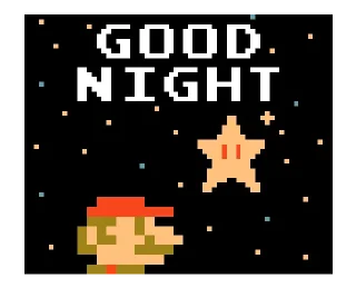 Sticker from Mario: 8 bit