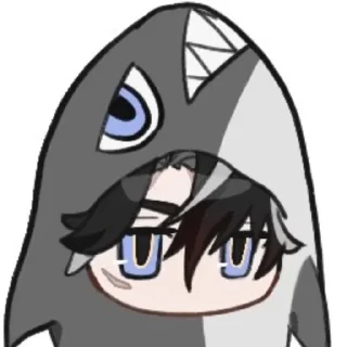 🙂 emoji Wriothesley by @akikaze9 Telegram sticker 20 of 24