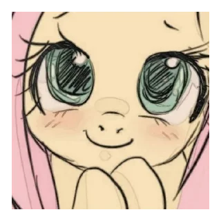 ☺️ emoji флаттершай и не только Telegram sticker 2 of 50
