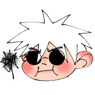 🤨 emoji Жужутсу @Nyasticks Telegram sticker 20 of 52