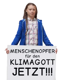 💪 emoji Greta Thunberg Telegram sticker 19 of 33