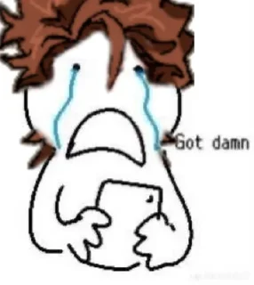 😢 emoji Cursed Plate: @ketsurou Telegram sticker 19 of 120