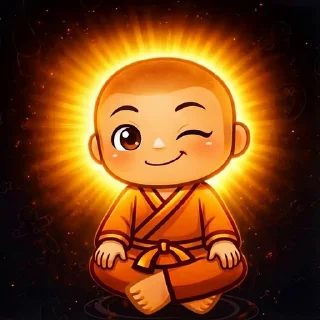 😉 emoji Monk Drema Telegram sticker 15 of 18